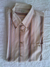 Chemise rayures orangé d'occasion  Le Puy-en-Velay
