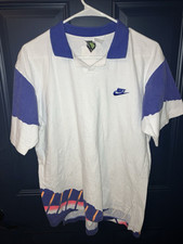 Camisa de gola de tênis vintage anos 90 Nike Challenge Court grande Andre Agassi comprar usado  Enviando para Brazil