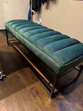 woven grey velvet bench for sale  Brooklyn