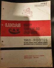Lucas equipment service for sale  PULBOROUGH