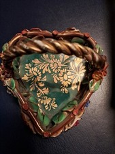 Capodimonte trinket basket for sale  COLNE