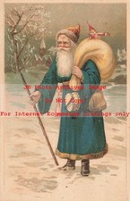 Natal, Desconhecido Nº 3005-1, Manto Azul Papai Noel com Bengala, Bolsa de Brinquedos comprar usado  Enviando para Brazil