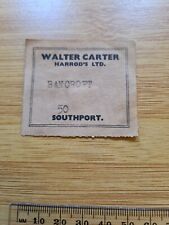 Harrods ltd walter for sale  WAKEFIELD