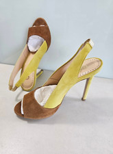 Novo 8 OITO Feminino Tamanho 7 Multi TODO COURO Sandália Estilingue Salto Bomba Sapatos ITÁLIA, usado comprar usado  Enviando para Brazil