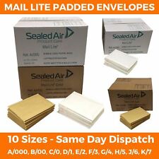ENVELOPES/BOLSAS BOLHAS ACOLCHOADAS DE OURO BRANCO MAIL LITE LITES TODOS OS TAMANHOS CORREIO POSTAL comprar usado  Enviando para Brazil