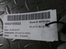 Citroen sun visor for sale  SKELMERSDALE