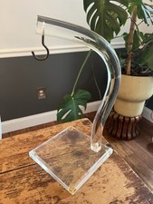 Suporte de gancho vintage transparente acrílico Lucite MCM banana  comprar usado  Enviando para Brazil