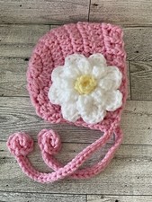 Boné de crochê recém-nascido rosa bebê foto adereço chuveiro presente renascido feito à mão q1034 comprar usado  Enviando para Brazil