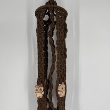Vintage brown macrame for sale  Council Bluffs