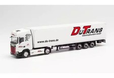Miniatura de caminhão alemão Scania CS 20 HD caixa semi-reboque Du-Trans em escala 1/87 comprar usado  Enviando para Brazil