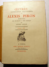 Piron oeuvres completes d'occasion  Abondant