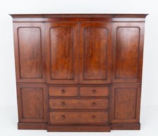 Victorian wardrobe mahogany for sale  POTTERS BAR