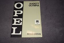 Betriebsanleitung Bedienungsanleitung Opel Kadett B/Olympia A 11/1967 unbenutzt comprar usado  Enviando para Brazil