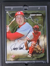 FOTO AUTOGRAFADA ASSINADA 8X10 FANATICS EMANATE JOHNNY BENCH OURO 12/50 VERMELHO PÁTIO comprar usado  Enviando para Brazil