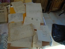 Lots vieux documents d'occasion  Corbigny