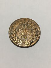 Monedas Francia Un Diezmado Luis XVIII 1815. Bb-Point Después Y 1815 (8-14/1) comprar usado  Enviando para Brazil