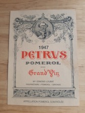 1947 pomerol great d'occasion  Expédié en Belgium