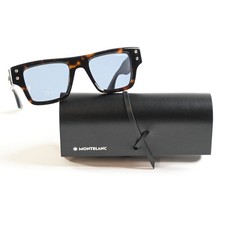 Óculos de Sol Montblanc MB0253S 002 Masculino Autêntico Havana/Azul, 52mm - Novo, usado comprar usado  Enviando para Brazil