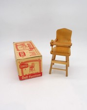 Usado, Cadeira alta de madeira vintage 1950 Strombecker (nº. 150) com caixa original comprar usado Usado, Cadeira alta de madeira vintage 1950 Strombecker (nº. 150) com caixa original comprar usado  Enviando para Brazil