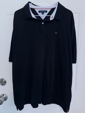 Camisa polo masculina Tommy Hilfiger preta algodão manga curta casual ORIGINAL tamanho XXL comprar usado  Enviando para Brazil