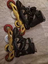 Inline skates black for sale  DERBY