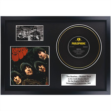 The Beatles - Rubber Soul / Memorabilia / Lembrança em moldura preta / Decoração / LP comprar usado  Enviando para Brazil
