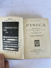 Manuali hoepli fisica usato  Mel