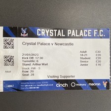 Crystal palace newcastle for sale  HOLYHEAD