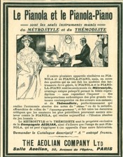 Publicité ancienne piano d'occasion  France