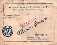 1930ca biglietto visita usato  Albenga