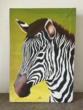Tableau peinture zèbre d'occasion  Argenteuil