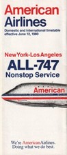 American airlines timetable for sale  Salt Lake City