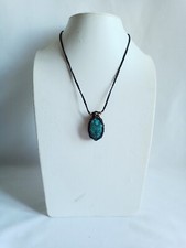 Collier pierre turquoise d'occasion  Lavelanet