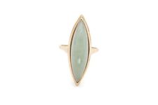 Anel de jade de ouro amarelo 14k tamanho 7 J7 comprar usado  Enviando para Brazil