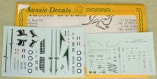 Aussie decals a72013 for sale  BIRMINGHAM