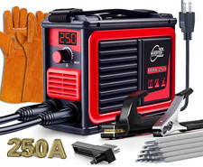 SOLDADORA Para Soldar Metal 250A Con Guante Electrodos Soldadura Sin, usado comprar usado  Enviando para Brazil