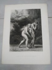 Gravure ancienne milieu d'occasion  Saint-André-de-Cubzac