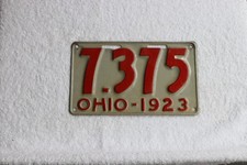 Placa de licença Ohio 1923. Shortie de número baixo ótimas cores e brilho.  comprar usado  Enviando para Brazil