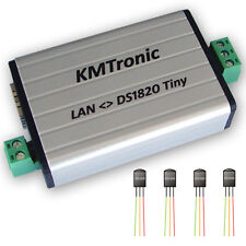 KMtronic LAN DS18B20 WEB 1-Wire Digital Temperature Monitor 4 SENSORS Complete comprar usado  Enviando para Brazil