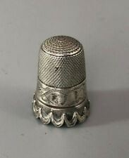 Victorian silver thimble for sale  STROUD