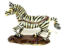 Enameled jeweled zebra for sale  Springfield