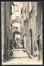 Old postcard menton d'occasion  Expédié en Belgium