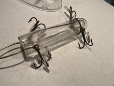 Isca de pesca vintage Detroit tubo de minnow de vidro antiga caixa isca robalo lúcio comprar usado  Enviando para Brazil