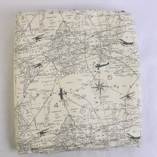 Tecido decorativo de lona tecido de algodão mapa do mundo 56" L x 2,5 jardas G comprar usado  Enviando para Brazil