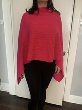 Pink poncho shawl for sale  EDINBURGH