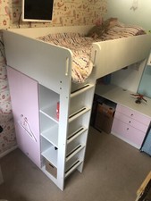 Ikea white pink for sale  BEDFORD