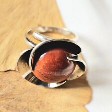 Bague moderniste fleur d'occasion  Le Luc