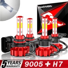 Kit combo de lâmpadas de feixe alto e baixo farol de LED para Hyundai Ioniq 2017-2020 4X 6000K, usado comprar usado  Enviando para Brazil
