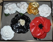 Lot broches fleurs d'occasion  Courville-sur-Eure