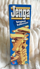 Vintage Oryginalna klasyczna gra JENGA Kompletna w pudełku MB Milton Bradley (2000) na sprzedaż  Wysyłka do Poland